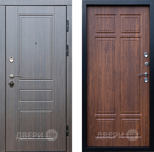 Входная металлическая Дверь Престиж Классика Венге Премиум Орех темный в Электрогорске