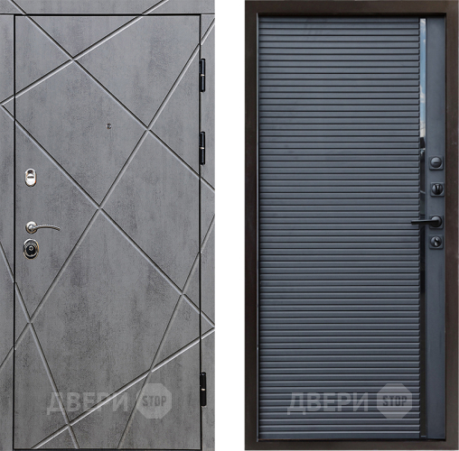 Входная металлическая Дверь Престиж Лучи Porte Черный кварц в Электрогорске