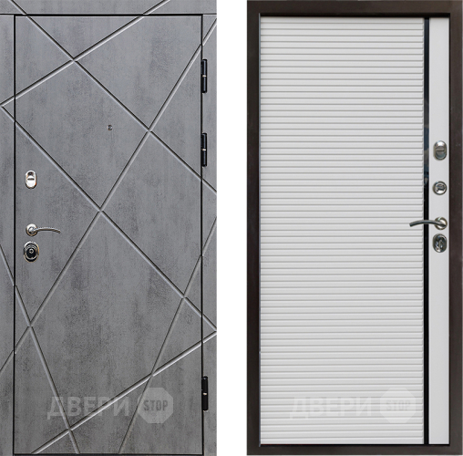 Входная металлическая Дверь Престиж Лучи Porte Белый в Электрогорске