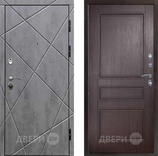 Входная металлическая Дверь Престиж Лучи Классика Венге в Электрогорске