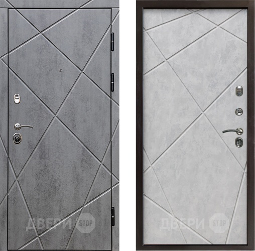 Входная металлическая Дверь Престиж Лучи Лучи Бетон светлый в Электрогорске