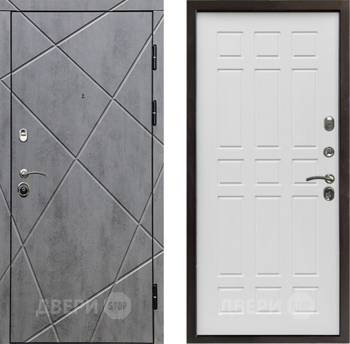 Входная металлическая Дверь Престиж Лучи Спарта Белое дерево в Электрогорске