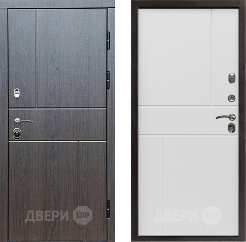 Входная металлическая Дверь Престиж Горизонт Венге Горизонт Бетон белый в Электрогорске