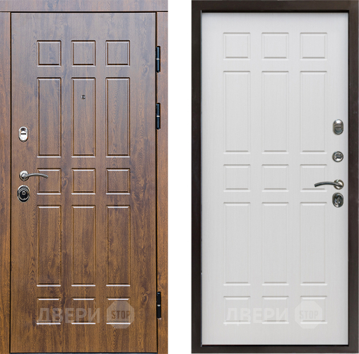 Входная металлическая Дверь Престиж Стандарт Спарта Лиственница белая в Электрогорске