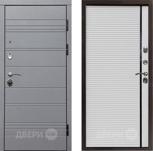 Входная металлическая Дверь Престиж Линия Грэй Porte Белый в Электрогорске