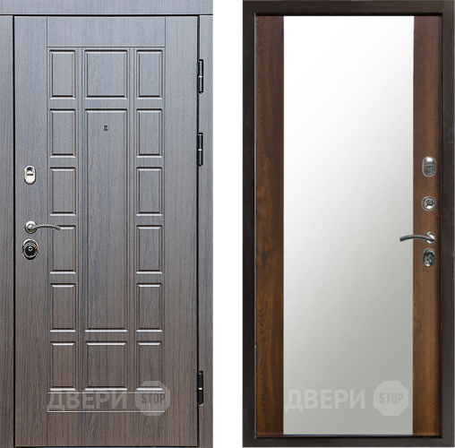 Входная металлическая Дверь Престиж Престиж Зеркало Дуб в Электрогорске