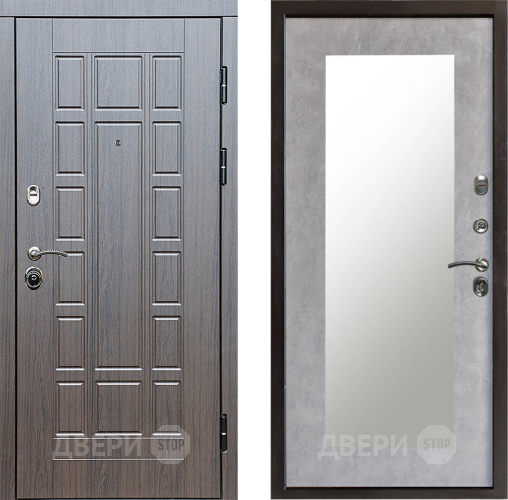 Дверь Престиж Престиж Зеркло Пастораль Бетон светлый в Электрогорске