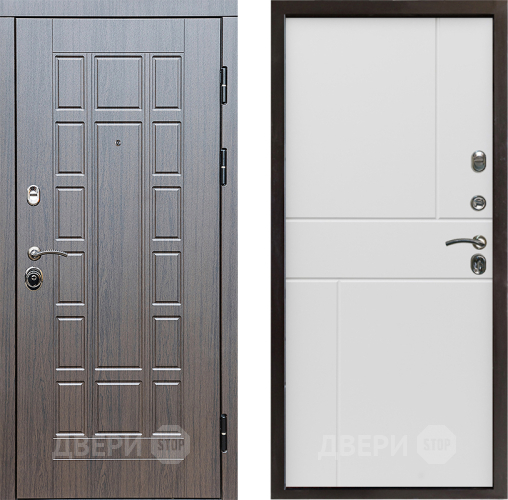 Входная металлическая Дверь Престиж Престиж Горизонт Бетон белый в Электрогорске