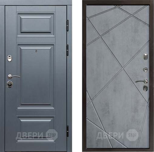 Дверь Престиж Премиум Лучи Бетон темный в Электрогорске