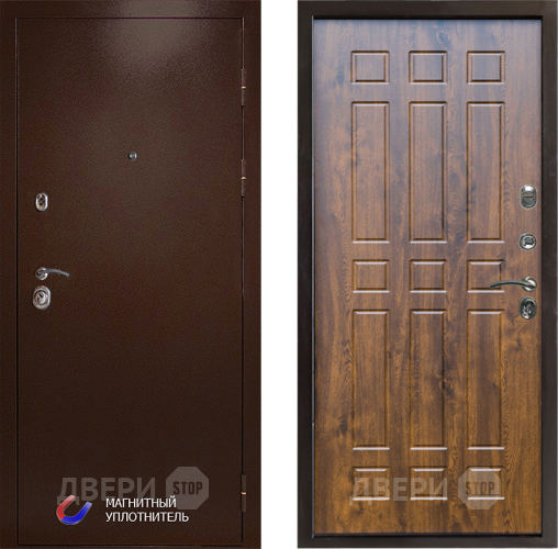 Входная металлическая Дверь Престиж Медь Спарта Дуб в Электрогорске