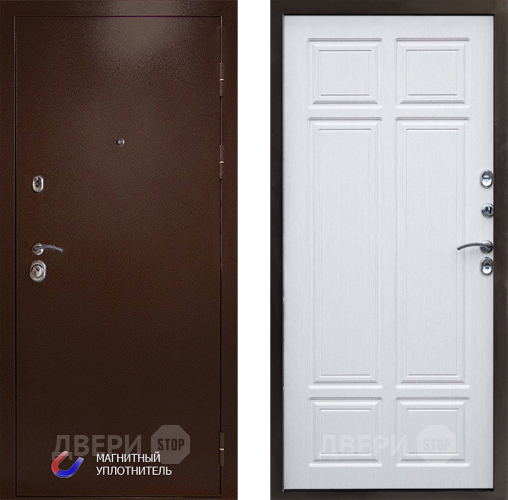 Входная металлическая Дверь Престиж Медь Премиум Лиственница белая в Электрогорске