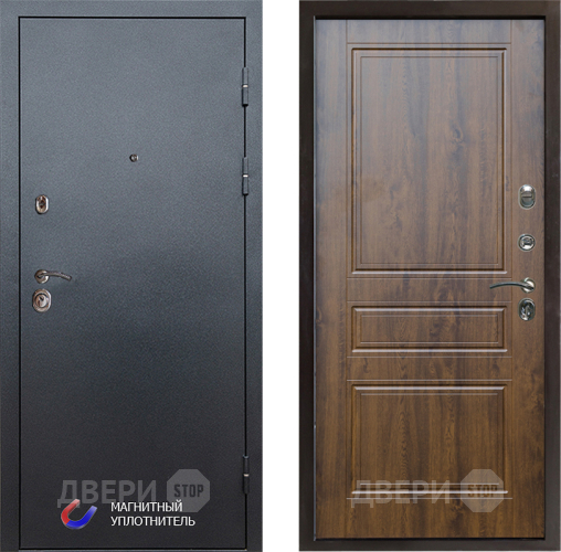 Входная металлическая Дверь Престиж Графит Классика Дуб в Электрогорске
