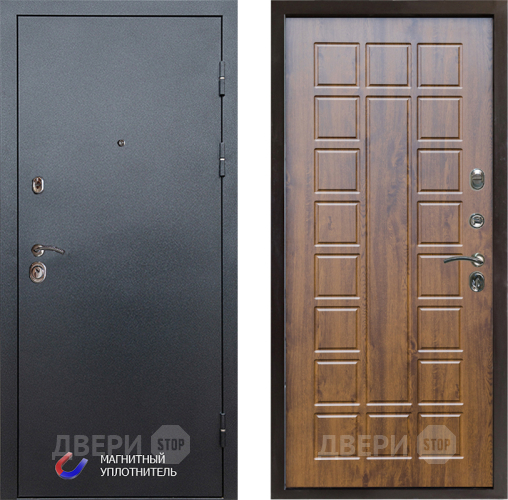 Входная металлическая Дверь Престиж Графит Престиж Дуб в Электрогорске