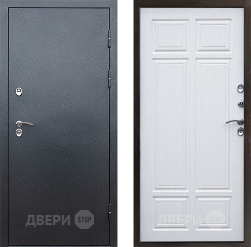 Дверь Престиж TERMO с терморазрывом Снегирь Серебро Премиум Лиственница белая в Электрогорске