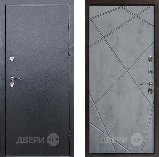 Входная металлическая Дверь Престиж TERMO с терморазрывом Снегирь Серебро Лучи Бетон темный в Электрогорске