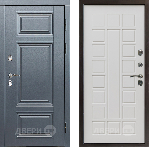 Входная металлическая Дверь Престиж TERMO с терморазрывом Премиум Грэй Престиж Бежевый мат в Электрогорске