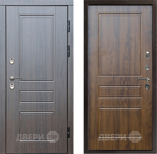 Входная металлическая Дверь Престиж TERMO с терморазрывом Классика Классика Дуб в Электрогорске