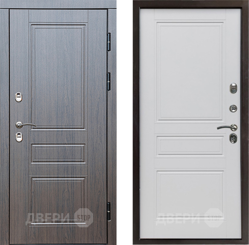 Входная металлическая Дверь Престиж TERMO с терморазрывом Классика Классика Белый матовый в Электрогорске