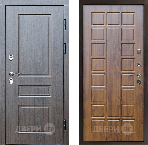 Входная металлическая Дверь Престиж TERMO с терморазрывом Классика Престиж Дуб в Электрогорске