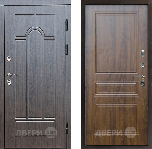 Входная металлическая Дверь Престиж TERMO с терморазрывом Арка Классика Дуб в Электрогорске