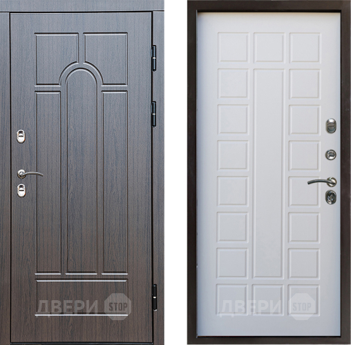 Входная металлическая Дверь Престиж TERMO с терморазрывом Арка Престиж Белое дерево в Электрогорске