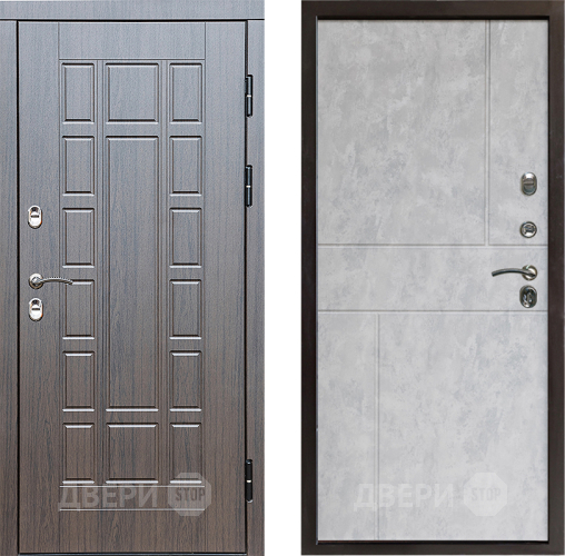 Входная металлическая Дверь Престиж TERMO с терморазрывом Престиж Горизонт Бетон светлый в Электрогорске