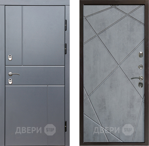 Дверь Престиж TERMO с терморазрывом Горизонт Грэй Лучи Бетон темный в Электрогорске