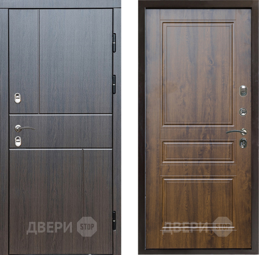 Входная металлическая Дверь Престиж TERMO с терморазрывом Горизонт Венге Классика Дуб в Электрогорске
