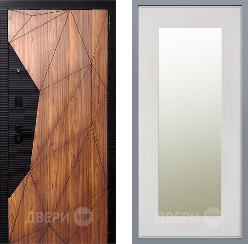 Дверь Заводские двери Морра Зеркало Модерн Белый софт в Электрогорске