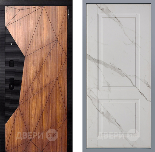 Дверь Заводские двери Морра Доррен Мрамор белый в Электрогорске