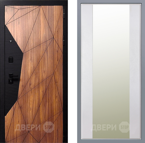 Дверь Заводские двери Морра Зеркало Макси Белый шелк в Электрогорске