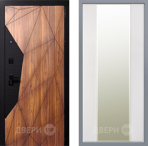 Дверь Заводские двери Морра Зеркало Макси Белый матовый в Электрогорске