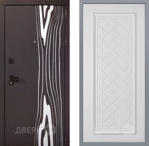 Дверь Заводские двери Леванте Упра Белый софт в Электрогорске