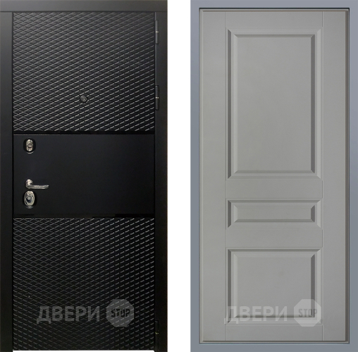 Дверь Заводские двери Тефлон Стокгольм Грей софт в Электрогорске