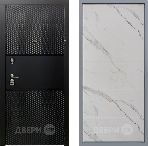 Дверь Заводские двери Тефлон Тривия Мрамор белый в Электрогорске