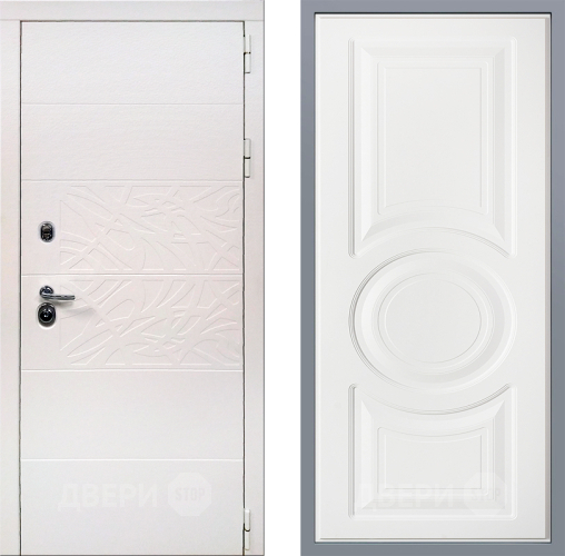 Дверь Заводские двери Дэко Вайт Неаполь Лофт белый в Электрогорске