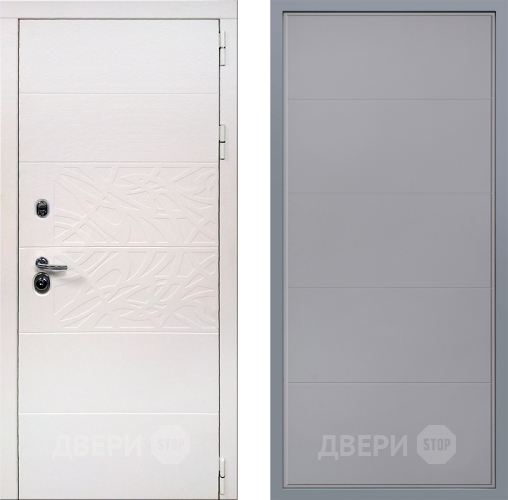 Дверь Заводские двери Дэко Вайт Тривия Грей софт в Электрогорске
