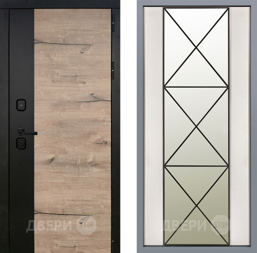 Дверь Заводские двери Ларте Зеркало Перфекто Структурное дерево в Электрогорске