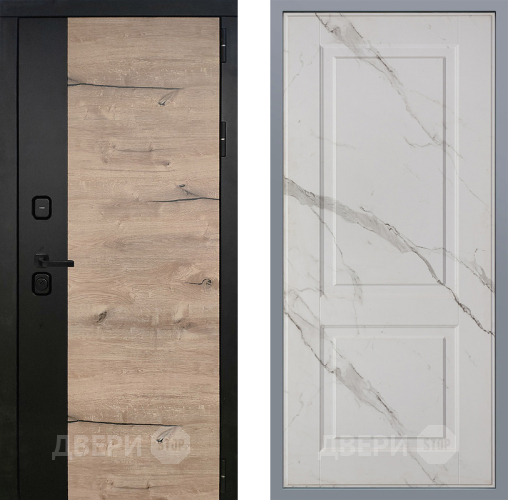 Дверь Заводские двери Ларте Доррен Мрамор белый в Электрогорске