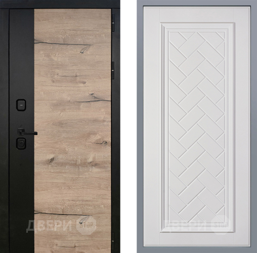 Дверь Заводские двери Ларте Упра Белый софт в Электрогорске