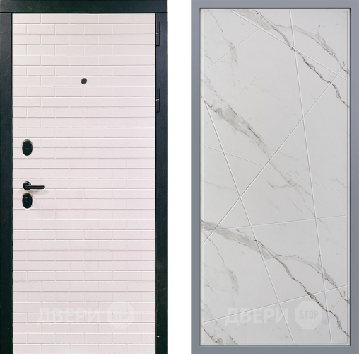 Дверь Заводские двери Сохо Флитта Мрамор белый в Электрогорске