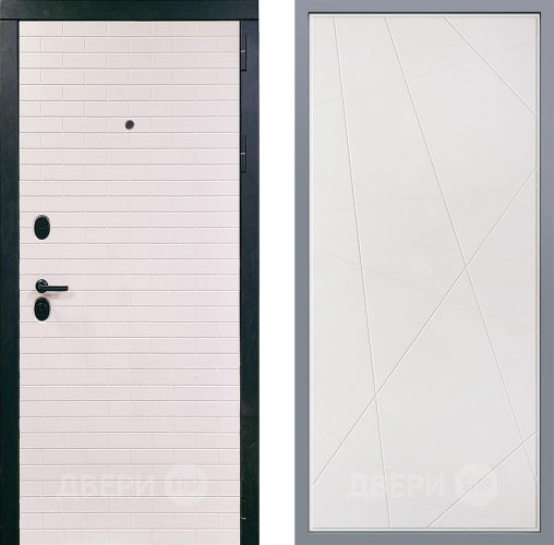 Дверь Заводские двери Сохо Флитта Белый софт в Электрогорске