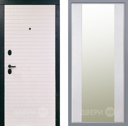 Дверь Заводские двери Сохо Зеркало Макси Белый шелк в Электрогорске