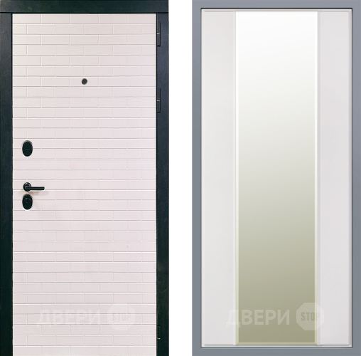 Дверь Заводские двери Сохо Зеркало Макси Белый матовый в Электрогорске