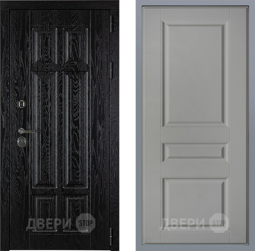 Дверь Заводские двери Мюнхен Стокгольм Грей софт в Электрогорске