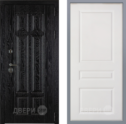 Дверь Заводские двери Мюнхен Стокгольм Белый софт в Электрогорске