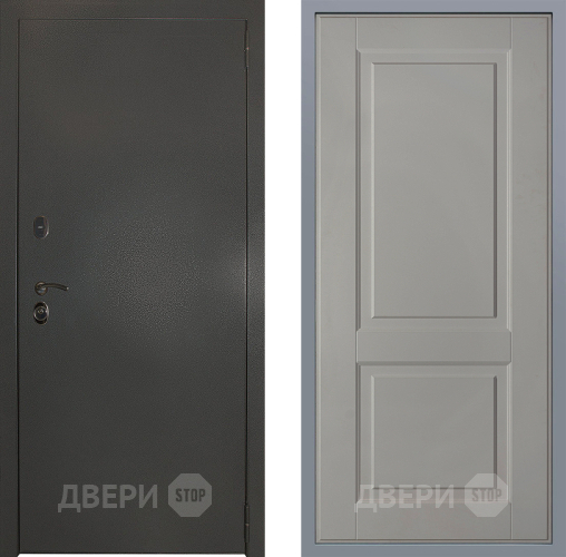 Дверь Заводские двери Эталон 3к антик серебро Доррен Грей софт в Электрогорске
