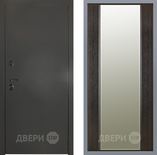 Дверь Заводские двери Эталон 3к антик серебро Зеркало Макси Венге в Электрогорске