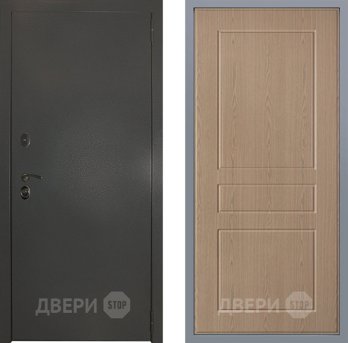 Дверь Заводские двери Эталон 3к антик серебро К-2 Беленый дуб в Электрогорске