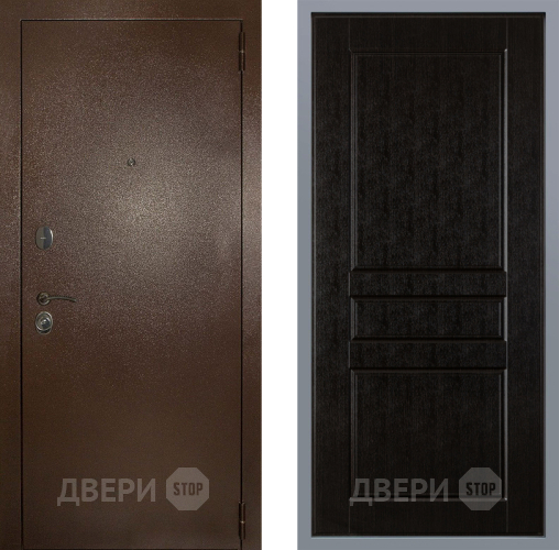 Дверь Заводские двери Эталон 3к антик медь К-2 Венге в Электрогорске